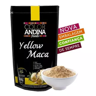 Yellow Maca Maca Peruana Amarela  100g Pura Color Andina Sabor Sem Sabor