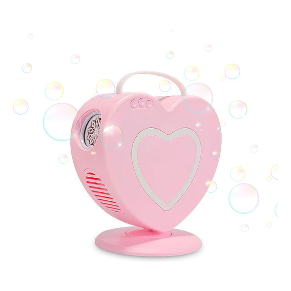 Bubble Machine Recargable En Forma De Corazón Para Fiesta