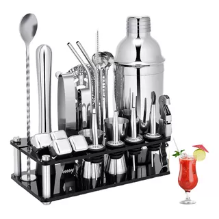 Juego De Cócteles Para Bar Pub Cocktail Shaker Set 23 Piezas