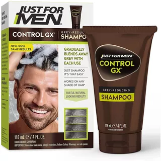 Shampoo Hombres Reductor Canas Gradual Just Men Control Gx