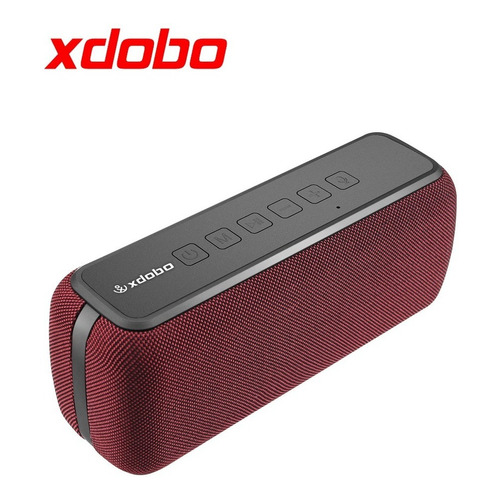Bocina Xdobo X8 portátil con bluetooth waterproof roja 