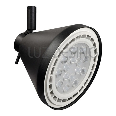 Riel 2 Metros 6 Spot Conico Ar111 Apto Led Deco Moderno 