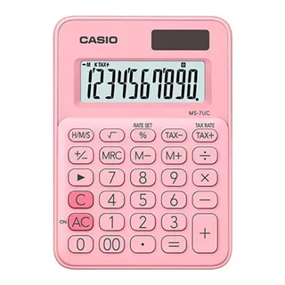 Calculadora De Mesa Casio Mx-12b-pk Rosa Cor Rosa-claro