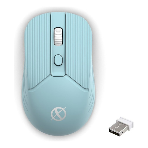 Mouse inalámbrico recargable Xinua  M2 celeste