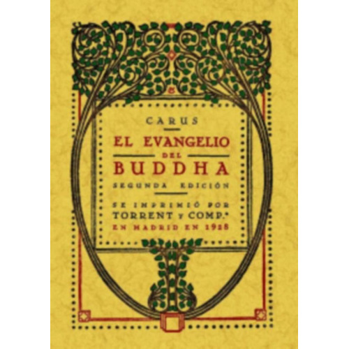 Evangelio Del Buddha, El-pablo Carus-editorial Maxtor