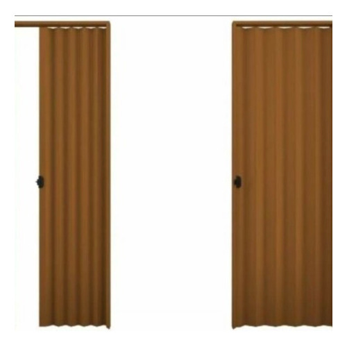 Plasbil Pvc puerta plegable de color marrón 1.10x2.10m color marrón oscuro