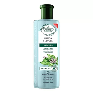  Shampoo Flores E Vegetais Anticaspa Urtiga E Lúpulo - 310ml