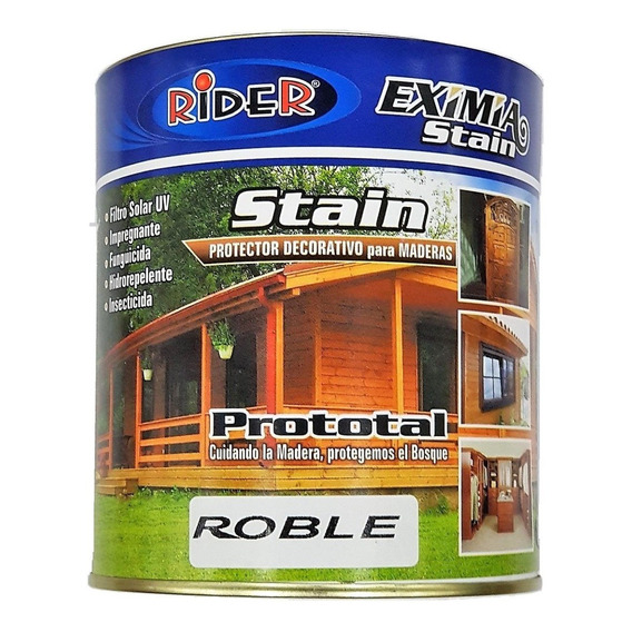 Protector Para Madera Rider Prototal Stain 20 Litros