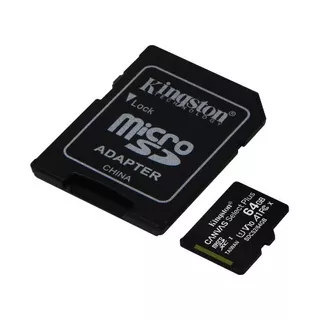 Memoria Micro Sd 64 Gb Kingstong - Adaptador Sd