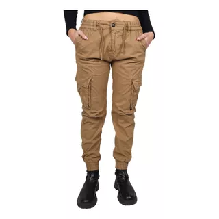 Pantalon Jogger Cargo Mujer Gabardina Premium Oldtown Polo