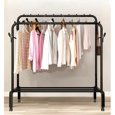 Perchero Metalico Closet Exhibicion Grande 110 Cm X 150 Color Negro