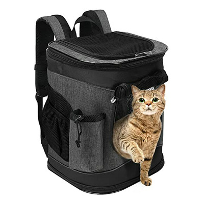 Mochila Porta Mascotas Ajustable Solaris Para Perros Y Gatos