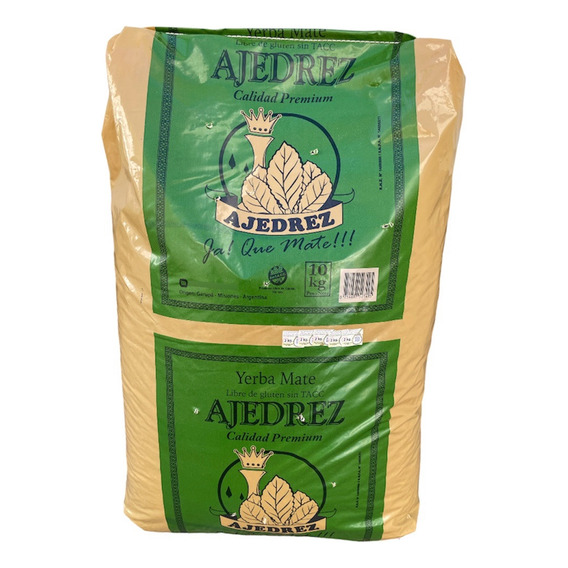 Yerba Mate Ajedrez Premium Canchada Despalada X 10kg