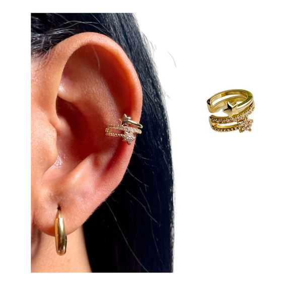 Aretes Mujer Ear Cuff Solitario Ear Cuff Lucero