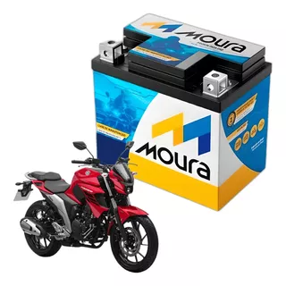 Bateria Original Moura Yamaha Fazer 250cc 2011 A 2021 6ah Ab