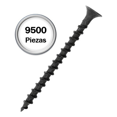 9500 Pijas Para Tablaroca Negra #8 X 3/4