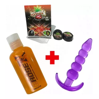 Lubricante Dilatador Anal + Plug Anal + Crema Anal Cannabis