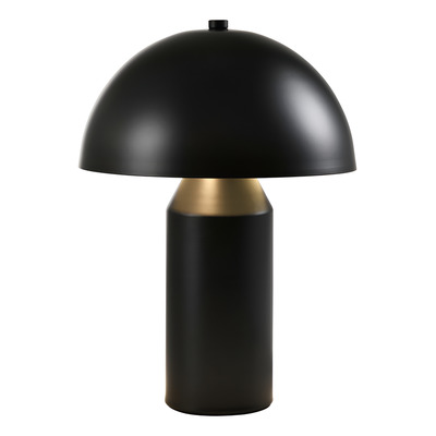Lámpara De Mesa Mega Malbec Negro 38x50cm Apto Led 