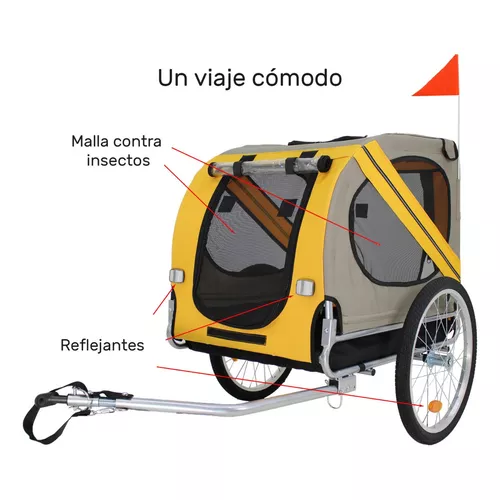 Remolque Carrito Para Bicicleta Niños Infaltil Mascotas 60kg – Houzer