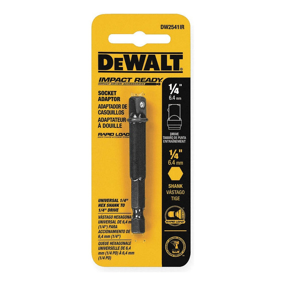 Adaptador Hexagonal A Cuadrante Dewalt Dw2541ir G 1/4.- E.o