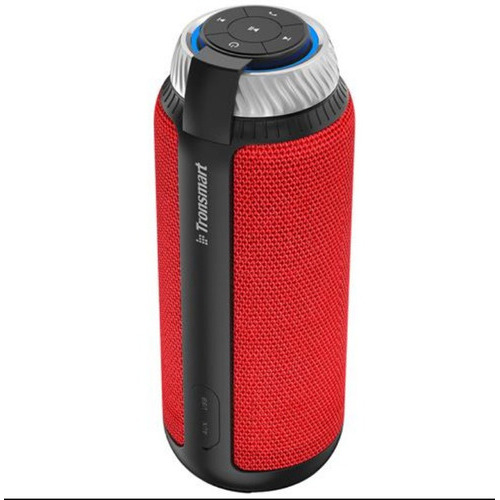 Altavoz Bluetooth portátil Tronsmart T6 25w 360°, color rojo, voltaje 110/220