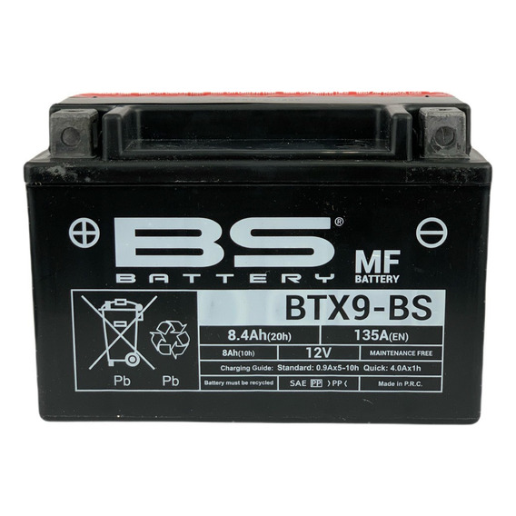 Bateria Btx9 / Ytx9 / Htx9b Acido Bs Battery