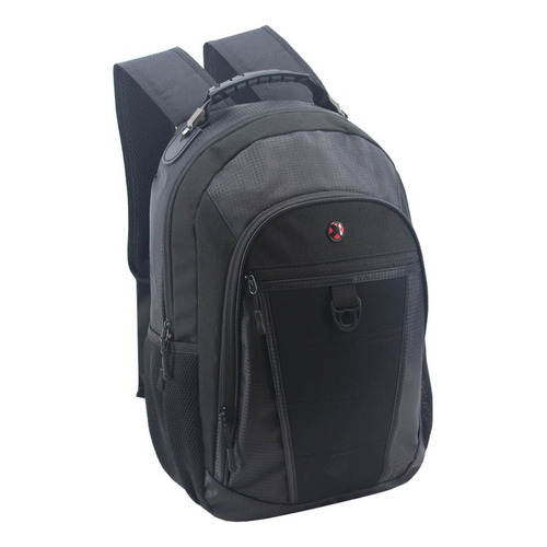 Mochila Unicross 18 Porta Notebook Negra Acolchada 62.3767 Color Negro Diseño De La Tela Liso