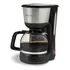 Cafetera Smartlife SL-CM4313 semi automática negra y acero inoxidable de filtro
