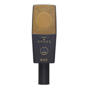 Micrófono Akg C414 Condensador Multipatrón Dark Gray/gold