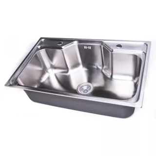 Bacha De Cocina En Acero Inoxidable 80 X 50 X 24cm Combo