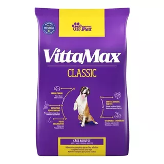 Alimento Vittamax Classic Classic Para Cão Adulto De Raça Média E Grande Sabor Carne Em Saco De 10kg