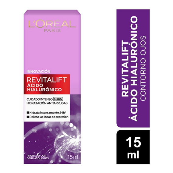 Contorno Ojos Loreal Paris Revitalift Ácido Hialurónico 15ml