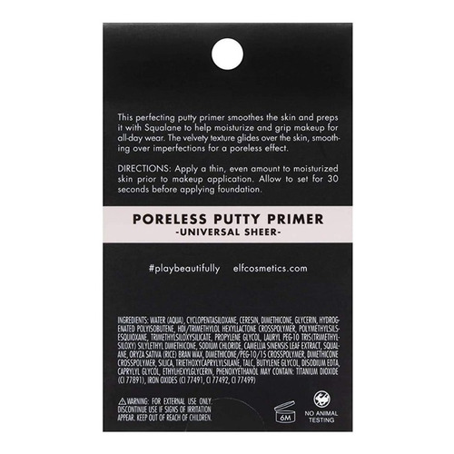 E.l.f. Poreless Putty Primer (21gr) Minimizador De Poros