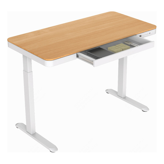 Escritorio Eléctrico Oak Pro Top Living Standing Desk Color Blanco