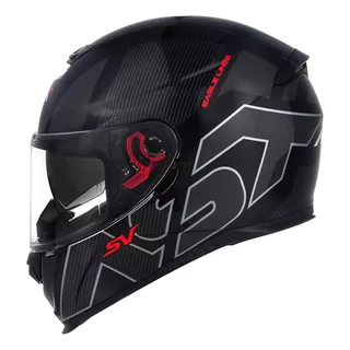 Capacete Asx Eagle Sv Lines Preto Grafite Brilhante Tamanho Do Capacete 64/xxl