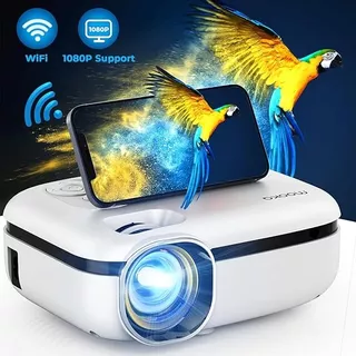 Proyector Wifi 1080p Hd 8000 Lumens Profesional 4k + Maletin