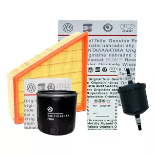 Kit 3 Filtros Aceite Aire Combustible Fox Original Vw