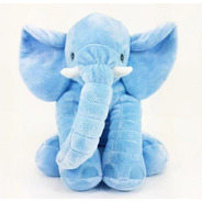 Elefante Pelúcia  Travesseiro Bebê Recém Nascido Azul
