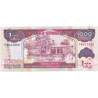 Billete Somaliland 1.000 Shillings Año 2014 Sin Circular