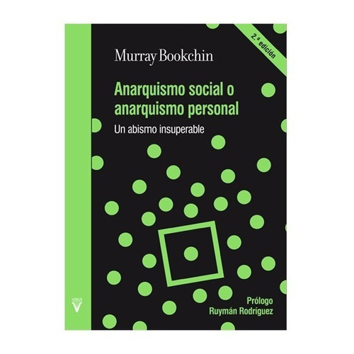 Anarquismo Social O Anarquismo Personal, De Murray Bookchin. Editorial Virus, Tapa Blanda En Español, 2022