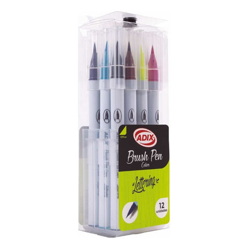 Brush Pen  Lettering 12 Colores Adix