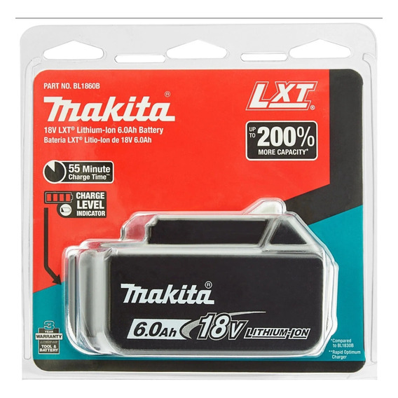 Batería Pila Makita Lxt Bl1860b 6 Ah Amperes 