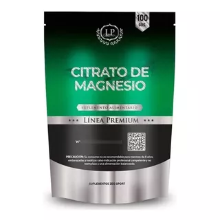 Citrato De Magnesio Puro En Polvo Doypack 100 Grs Sin Sabor