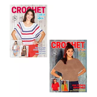 Revista Tejido Crochet Principiante Prendas Simples Pack X 2