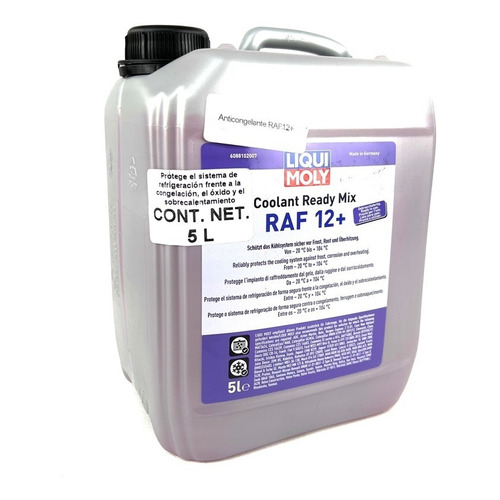 Refrigerante Liqui Moly Coolant Ready Mix Raf12+ - Tyt Color Rosa