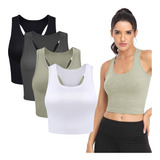 Set X4 Top Musculosa Deportiva Remera Entrenar Dama- El Rey