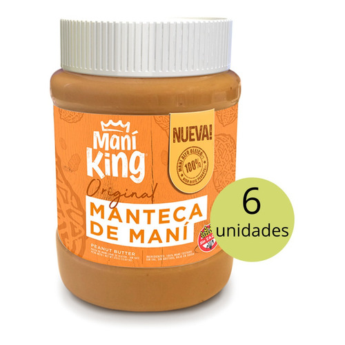 Mantequilla Pasta De Mani Original Mani King 350g Sin Tacc