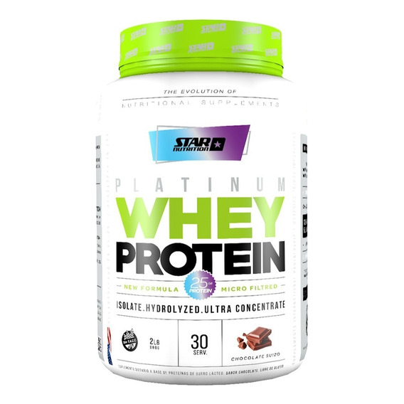 Whey Protein Star Nutrition Made In Usa 1 Kg Lo Mejor!!! Sabor Chocolate suizo