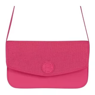 Bolsa Feminina Moleca Transversal Textura 50021.3 Cores Cor Pink Gloss