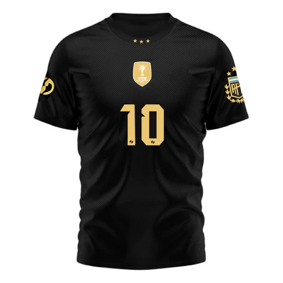 Camiseta Argentina 3 Estrellas Messi Especial Personalizable